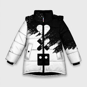 Зимняя куртка для девочек 3D с принтом LOVE DEATH ROBOTS (LDR) в Белгороде, ткань верха — 100% полиэстер; подклад — 100% полиэстер, утеплитель — 100% полиэстер. | длина ниже бедра, удлиненная спинка, воротник стойка и отстегивающийся капюшон. Есть боковые карманы с листочкой на кнопках, утяжки по низу изделия и внутренний карман на молнии. 

Предусмотрены светоотражающий принт на спинке, радужный светоотражающий элемент на пуллере молнии и на резинке для утяжки. | death | fantastic | future | ldr | love | love death and robots | love death robots | netflix | robots | sci fi | будущее | лдр | любовь | нетфликс | роботы | фантастика