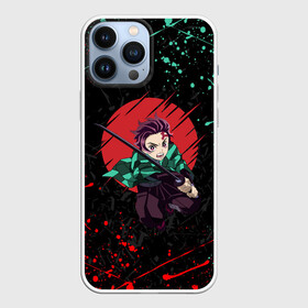 Чехол для iPhone 13 Pro Max с принтом Kimetsu no yaiba краснозеленые брызги в Белгороде,  |  | demon slayer | kimetsu no yaiba | nezuko | shinobu | slayer | tanjiro | zenitsu | гию томиока | зенитцу | иноске хашибира | клинок рассекающий демонов | незуко | танджиро | шинобу кочо