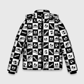 Зимняя куртка для мальчиков 3D с принтом Fortnite&Marshmello в Белгороде, ткань верха — 100% полиэстер; подклад — 100% полиэстер, утеплитель — 100% полиэстер | длина ниже бедра, удлиненная спинка, воротник стойка и отстегивающийся капюшон. Есть боковые карманы с листочкой на кнопках, утяжки по низу изделия и внутренний карман на молнии. 

Предусмотрены светоотражающий принт на спинке, радужный светоотражающий элемент на пуллере молнии и на резинке для утяжки | fortnite | fortnite2 | marshmello | игра | маршмеллоу | остров | фортнайт
