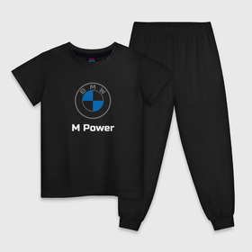 Детская пижама хлопок с принтом BMW M Power в Белгороде, 100% хлопок |  брюки и футболка прямого кроя, без карманов, на брюках мягкая резинка на поясе и по низу штанин
 | baern | bmw | club | drive | m | m2 | m3 | m5 | power | x5 | бмв | бумер | драйв | клуб | логотип | новая | новое лого | новый | эмблема