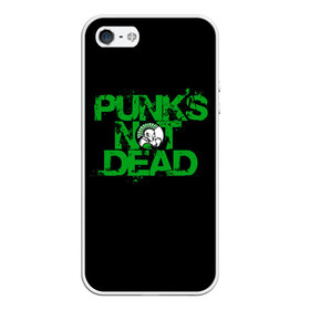 Чехол для iPhone 5/5S матовый с принтом Punks Not Dead в Белгороде, Силикон | Область печати: задняя сторона чехла, без боковых панелей | art | punk | punks not dead | rock | sons of anarchy | анархия | арт | группа | егор летов | логотип | музыка | надпись | панк | панк рок | прикольная | рок | свобода | хаос