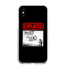 Чехол для iPhone XS Max матовый с принтом Punks Not Dead в Белгороде, Силикон | Область печати: задняя сторона чехла, без боковых панелей | Тематика изображения на принте: art | punk | punks not dead | rock | sons of anarchy | анархия | арт | группа | егор летов | логотип | музыка | надпись | панк | панк рок | прикольная | рок | свобода | хаос