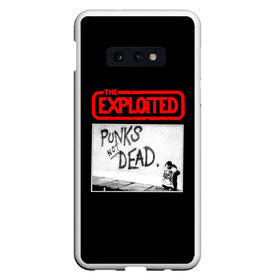 Чехол для Samsung S10E с принтом Punks Not Dead в Белгороде, Силикон | Область печати: задняя сторона чехла, без боковых панелей | art | punk | punks not dead | rock | sons of anarchy | анархия | арт | группа | егор летов | логотип | музыка | надпись | панк | панк рок | прикольная | рок | свобода | хаос