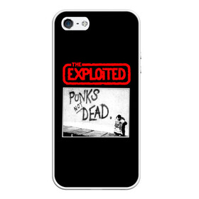 Чехол для iPhone 5/5S матовый с принтом Punks Not Dead в Белгороде, Силикон | Область печати: задняя сторона чехла, без боковых панелей | art | punk | punks not dead | rock | sons of anarchy | анархия | арт | группа | егор летов | логотип | музыка | надпись | панк | панк рок | прикольная | рок | свобода | хаос