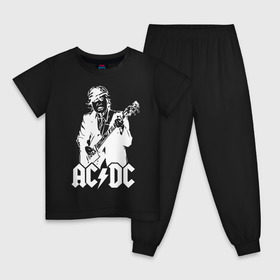 Детская пижама хлопок с принтом AC/DC в Белгороде, 100% хлопок |  брюки и футболка прямого кроя, без карманов, на брюках мягкая резинка на поясе и по низу штанин
 | ac dc | acdc | acdc ас дс | angus | back in black | highway to hell | mckinnon | young | австралийская | ангус янг | ас дс | асдс | блюз | в форме | гитара | группа | крис слэйд | метал | молния | музыка | п | певец | рок | рок н ролл