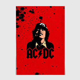 Постер с принтом AC/DC в Белгороде, 100% бумага
 | бумага, плотность 150 мг. Матовая, но за счет высокого коэффициента гладкости имеет небольшой блеск и дает на свету блики, но в отличии от глянцевой бумаги не покрыта лаком | ac dc | acdc | acdc ас дс | angus | back in black | highway to hell | mckinnon | young | австралийская | ангус янг | ас дс | асдс | блюз | в форме | гитара | группа | крис слэйд | метал | молния | музыка | п | певец | рок | рок н ролл