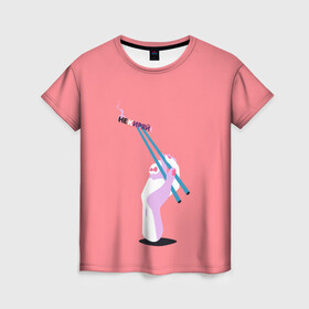 Женская футболка 3D с принтом Не киряй  в Белгороде, 100% полиэфир ( синтетическое хлопкоподобное полотно) | прямой крой, круглый вырез горловины, длина до линии бедер | mukka | кисть | мукка | не киряй | не кури | палочки | рука | суши | три дня дождя