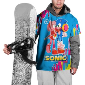 Накидка на куртку 3D с принтом Sonic в Белгороде, 100% полиэстер |  | Тематика изображения на принте: game | sega | sonic the hedgehog | sonik | игра | комиксы | мультфильм | соник
