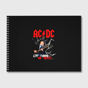 Альбом для рисования с принтом AC DC let there be rock! в Белгороде, 100% бумага
 | матовая бумага, плотность 200 мг. | ac dc | acdc | acdc ас дс | angus | back in black | highway to hell | mckinnon | young | австралийская | ангус янг | ас дс | асдс | блюз | в форме | гитара | группа | крис слэйд | метал | молния | музыка | п | певец | рок | рок н ролл