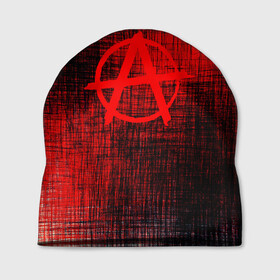 Шапка 3D с принтом АНАРХИЯ в Белгороде, 100% полиэстер | универсальный размер, печать по всей поверхности изделия | anarchy | анархия | анархо коммунизм | граффити | символ | стена | череп
