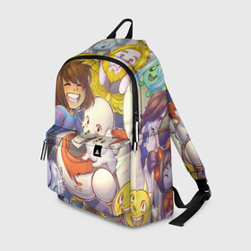 Рюкзак 3D UNDERTALE: в Белгороде, 100% полиэстер | лямки с регулируемой длиной, сверху петелька, чтобы рюкзак можно было повесить на вешалку. Основное отделение закрывается на молнию, как и внешний карман. Внутри два дополнительных кармана, один из которых закрывается на молнию. По бокам два дополнительных кармашка | asriel dreemurr | chara | frisk | gaster blaster | sans | undertale | азриэль дримурр | андертейл | гастер | меттатон | санс | фриск | чара