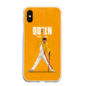 Чехол для iPhone XS Max матовый с принтом Queen в Белгороде, Силикон | Область печати: задняя сторона чехла, без боковых панелей | Тематика изображения на принте: freddie mercury | queen | quen | the show must go on | we are the champions | богемская рапсодия | глэм | группа | квин | королева | куин | меркури | меркьюри | музыкант | мэркури | певец | песня | поп | рок | фаррух булсара | фредди