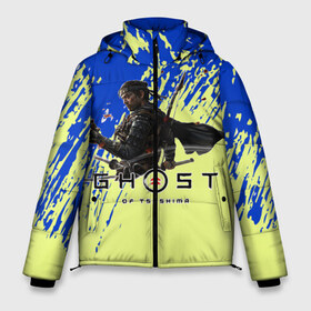 Мужская зимняя куртка 3D с принтом Ghost of Tsushima в Белгороде, верх — 100% полиэстер; подкладка — 100% полиэстер; утеплитель — 100% полиэстер | длина ниже бедра, свободный силуэт Оверсайз. Есть воротник-стойка, отстегивающийся капюшон и ветрозащитная планка. 

Боковые карманы с листочкой на кнопках и внутренний карман на молнии. | Тематика изображения на принте: game | ghost | of | tsushima | игра | монголов | самураи | японию