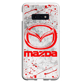 Чехол для Samsung S10E с принтом MAZDA RED LOGO в Белгороде, Силикон | Область печати: задняя сторона чехла, без боковых панелей | auto | mazda | mps | sport | авто | автомобиль | автомобильные | бренд | мазда | марка | машины | мпс | спорт