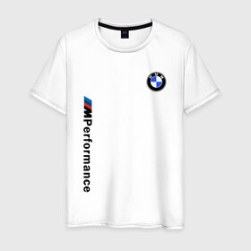 Мужская футболка хлопок с принтом BMW M PERFORMANCE 2020 БМВ М ПЕРФОРМАНС в Белгороде, 100% хлопок | прямой крой, круглый вырез горловины, длина до линии бедер, слегка спущенное плечо. | bmw | bmw motorsport | bmw performance | carbon | m | motorsport | performance | sport | бмв | карбон | моторспорт | спорт