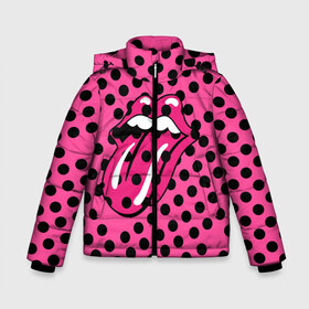 Зимняя куртка для мальчиков 3D с принтом rolling stones pink logo в Белгороде, ткань верха — 100% полиэстер; подклад — 100% полиэстер, утеплитель — 100% полиэстер | длина ниже бедра, удлиненная спинка, воротник стойка и отстегивающийся капюшон. Есть боковые карманы с листочкой на кнопках, утяжки по низу изделия и внутренний карман на молнии. 

Предусмотрены светоотражающий принт на спинке, радужный светоотражающий элемент на пуллере молнии и на резинке для утяжки | mick jagger | music | rock | rolling stones | музыка | рок