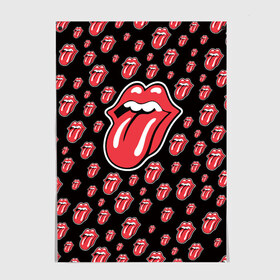 Постер с принтом rolling stones в Белгороде, 100% бумага
 | бумага, плотность 150 мг. Матовая, но за счет высокого коэффициента гладкости имеет небольшой блеск и дает на свету блики, но в отличии от глянцевой бумаги не покрыта лаком | Тематика изображения на принте: mick jagger | music | rock | rolling stones | музыка | рок