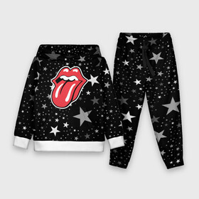 Детский костюм 3D (с толстовкой) с принтом rolling stones star в Белгороде,  |  | mick jagger | music | rock | rolling stones | музыка | рок