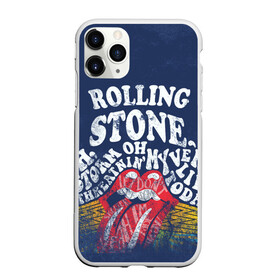 Чехол для iPhone 11 Pro Max матовый с принтом Rolling Stone в Белгороде, Силикон |  | mick jagger | music | rock | rolling stones | музыка | рок