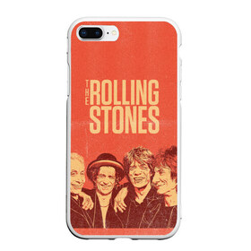 Чехол для iPhone 7Plus/8 Plus матовый с принтом The Rolling Stones в Белгороде, Силикон | Область печати: задняя сторона чехла, без боковых панелей | Тематика изображения на принте: mick jagger | music | rock | rolling stones | музыка | рок