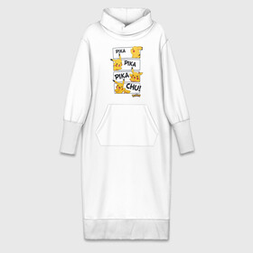 Платье удлиненное хлопок с принтом Pikachu в Белгороде,  |  | game | pikachu | аниме | игры | манги | покемон