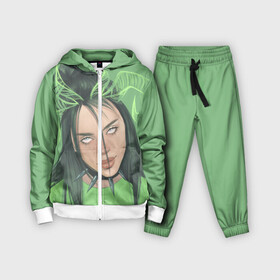 Детский костюм 3D с принтом Рогатая Billie Eilish в Белгороде,  |  | billie eilish | девушка | знаменитость | рисунок | рога