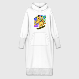 Платье удлиненное хлопок с принтом Pikachu в Белгороде,  |  | game | pikachu | аниме | игры | манги | покемон