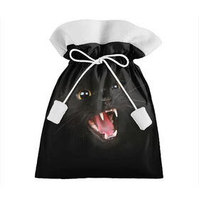Подарочный 3D мешок с принтом Злой Котик в Белгороде, 100% полиэстер | Размер: 29*39 см | Тематика изображения на принте: angry | animal | animals | beast | black | cat | kitten | британец | британка | животное | животные | зверек | зверь | злая | злой | кот | котейка | котенок | котэ | кошка | кошки | черная