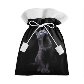 Подарочный 3D мешок с принтом Кот Британец в Белгороде, 100% полиэстер | Размер: 29*39 см | Тематика изображения на принте: animal | animals | beast | black | cat | kitten | британец | британка | животное | животные | зверек | зверь | кот | котейка | котенок | котики | котэ | кошка | кошки | черная
