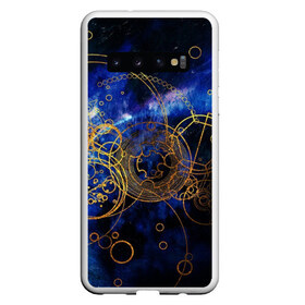 Чехол для Samsung Galaxy S10 с принтом Space Geometry в Белгороде, Силикон | Область печати: задняя сторона чехла, без боковых панелей | Тематика изображения на принте: absrtraction | space geometry | абстракция | астрология | космос