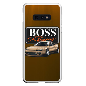 Чехол для Samsung S10E с принтом Boss Racing в Белгороде, Силикон | Область печати: задняя сторона чехла, без боковых панелей | Тематика изображения на принте: auto | check point | city style | jdm | street racing | авто | автомобиль | ам | гонщик | ждм | машина | скорость | стритрейсеры | уличные гонки