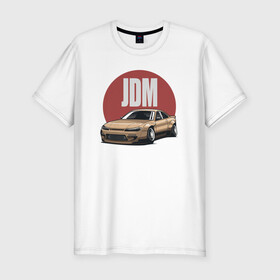 Мужская футболка хлопок Slim с принтом JDM в Белгороде, 92% хлопок, 8% лайкра | приталенный силуэт, круглый вырез ворота, длина до линии бедра, короткий рукав | 2020 | auto | jdm | racing | sport | авто | автомобиль | автомобильные | ам | бренд | дрифт | марка | машины | спорт | тюнинг