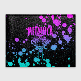 Обложка для студенческого билета с принтом Metallica в Белгороде, натуральная кожа | Размер: 11*8 см; Печать на всей внешней стороне | album | black | concert | heavy | kirk | metal | metallica | music | rock | tolls | джеймс хэтфилд | кирк хэмметт | клифф бёртон | ларс ульрих | метал | металлика | трэш
