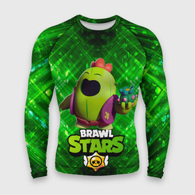 Мужской рашгард 3D с принтом brawn stars Spike Спайк в Белгороде,  |  | brawl | brawl stars | brawlstars | brawl_stars | jessie | poco | бравл | бравлстарс | поко