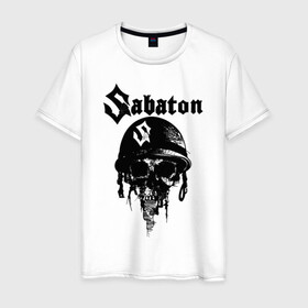 Мужская футболка хлопок с принтом Sabaton в Белгороде, 100% хлопок | прямой крой, круглый вырез горловины, длина до линии бедер, слегка спущенное плечо. | Тематика изображения на принте: battle | panzerkampf | primo victoria | sabaton | the art of war | the great war | атака мертвецов | бисмарк | броден | войны | группа | йоаким | латный ботинок | метал | ночные ведьмы | пауэр | рок | рыцарские доспехи | сабатон