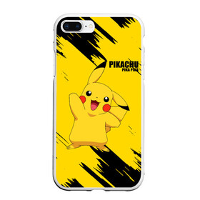 Чехол для iPhone 7Plus/8 Plus матовый с принтом PIKACHU PIKA PIKA в Белгороде, Силикон | Область печати: задняя сторона чехла, без боковых панелей | pika | pikachu | pokemons | аниме | детектив пикачу | пика | пикачу | покемон