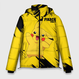 Мужская зимняя куртка 3D с принтом PIKACHU PIKA PIKA в Белгороде, верх — 100% полиэстер; подкладка — 100% полиэстер; утеплитель — 100% полиэстер | длина ниже бедра, свободный силуэт Оверсайз. Есть воротник-стойка, отстегивающийся капюшон и ветрозащитная планка. 

Боковые карманы с листочкой на кнопках и внутренний карман на молнии. | pika | pikachu | pokemons | аниме | детектив пикачу | пика | пикачу | покемон