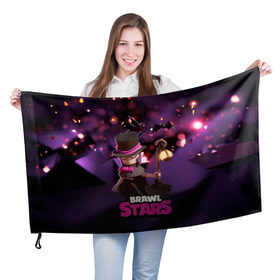 Флаг 3D с принтом Brawl stars Mortis Мортис в Белгороде, 100% полиэстер | плотность ткани — 95 г/м2, размер — 67 х 109 см. Принт наносится с одной стороны | brawl | brawl stars | brawlstars | brawl_stars | jessie | mortis | бравл | бравлстарс | мортис