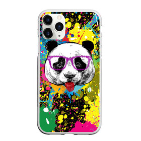 Чехол для iPhone 11 Pro Max матовый с принтом Панда хипстер в брызгах краски в Белгороде, Силикон |  | hipster | panda | брызги | в очках | краска | краски | красок | крутая | милая | модная | очки | панда | показывает язык | пятна | хипстер | экспрессионизм | язык | яркая | яркие