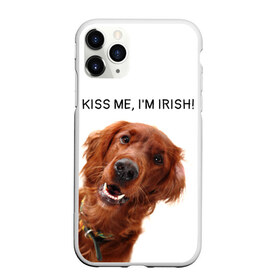 Чехол для iPhone 11 Pro матовый с принтом Ирландский сеттер в Белгороде, Силикон |  | irish | kiss me | kiss me im irish | ирландец | ирландия | ирландский | ирландский сеттер | красный сеттер | поцелуй меня я ирландец | рыжий сеттер | сеттер