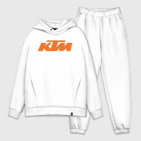 Мужской костюм хлопок OVERSIZE с принтом KTM | КТМ Лого в Белгороде,  |  | enduro | ktm | moto | motocycle | sportmotorcycle | ктм | мото | мотоспорт