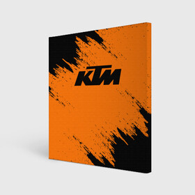 Холст квадратный с принтом KTM в Белгороде, 100% ПВХ |  | enduro | ktm | moto | motocycle | sportmotorcycle | ктм | мото | мотоспорт