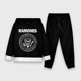 Детский костюм 3D (с толстовкой) с принтом RAMONES | РАМОНЕС в Белгороде,  |  | america | ramones | rock | usa | америка | джонни рамон | джоуи рамон | ди ди рамон | клем бурк | кристофер уорд | марки рамон | рамоунз | ричи рамон | рок | сша | томми рамон