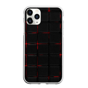 Чехол для iPhone 11 Pro Max матовый с принтом 3D Плиты Red & Black в Белгороде, Силикон |  | 3d | 3д | 3д полосы | led | led подсветка | красночерный | красный | полосы | свет | свечение | текстуры | черно красный | черный