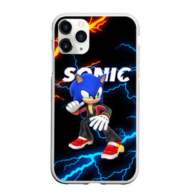 Чехол для iPhone 11 Pro Max матовый с принтом SONIC в Белгороде, Силикон |  | animal | games | hedgehog | sega | sonic | speed | speed sonic | быстрый ёж | ёж | ёжик | игры | персонаж | сега | синий ёж | скорость | соник