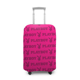 Чехол для чемодана 3D с принтом PLAYBOY в Белгороде, 86% полиэфир, 14% спандекс | двустороннее нанесение принта, прорези для ручек и колес | brand | brazzers | fake taxi | faketaxi | hub | mode | playboy | бразерс | бренд | мода | фейк такси