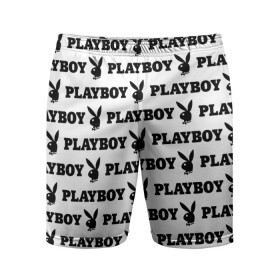 Мужские шорты спортивные с принтом PLAYBOY в Белгороде,  |  | Тематика изображения на принте: brand | brazzers | fake taxi | faketaxi | hub | mode | playboy | бразерс | бренд | мода | фейк такси