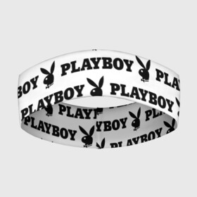 Повязка на голову 3D с принтом PLAYBOY | ПЛЕЙБОЙ (Z) в Белгороде,  |  | Тематика изображения на принте: brand | brazzers | fake taxi | faketaxi | hub | mode | playboy | бразерс | бренд | мода | фейк такси