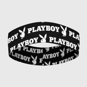 Повязка на голову 3D с принтом PLAYBOY PATTERN | ПЛЕЙБОЙ ПАТТЕРН (Z) в Белгороде,  |  | brand | brazzers | fake taxi | faketaxi | hub | mode | playboy | бразерс | бренд | мода | фейк такси