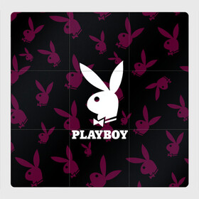 Магнитный плакат 3Х3 с принтом PLAYBOY | ПЛЕЙБОЙ (Z) в Белгороде, Полимерный материал с магнитным слоем | 9 деталей размером 9*9 см | brand | brazzers | fake taxi | faketaxi | hub | mode | playboy | бразерс | бренд | мода | фейк такси